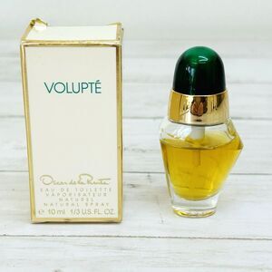 Vtg VOLUPTE Oscar de La Renta Parfum 1/3 Fl. Oz. Spray Mini Travel Perfume Box